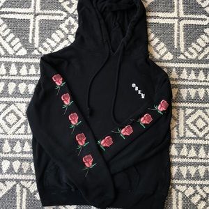 Obey hoodie with roses